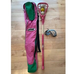Harrow Brine Girls Lacrosse Stick Set STX Bag Cascade Goggles Pink Green Bundle